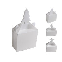 4er-Set Mehrweg-Geschenkboxen für Weihnachten SCHENKMEHRWEG Geschenkverpackung BoxTanne Stern Glocke Kerze