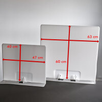 Sichtschutz Visprotect 47x40 cm Klassensatz 20 im Koffer 20 Stück
