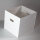 6 faltbare Boxen aus Kunststoff für Kallax und ähnliche Regalsysteme weiß 33 cm x 33 cm x 38 cm
