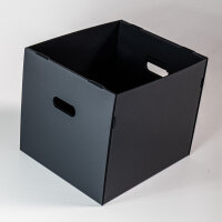 6 faltbare Boxen aus Kunststoff für Kallax und...