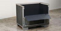 90 Gitterboxauskleidungen aus PP Stegplatte 1180 x 780 x 780  schwarz auf Palette