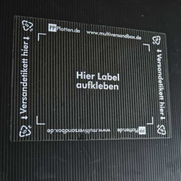 Etikettenträger Aufkleber für Multiversandbox