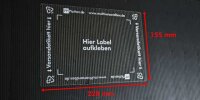 Etikettenträger Aufkleber für Multiversandbox